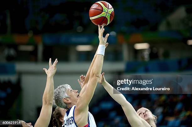 Fabienne Saint Omer-Delfine of team France in action during the game between USA vs France in prelimimary round of the Women's's Wheelchair...