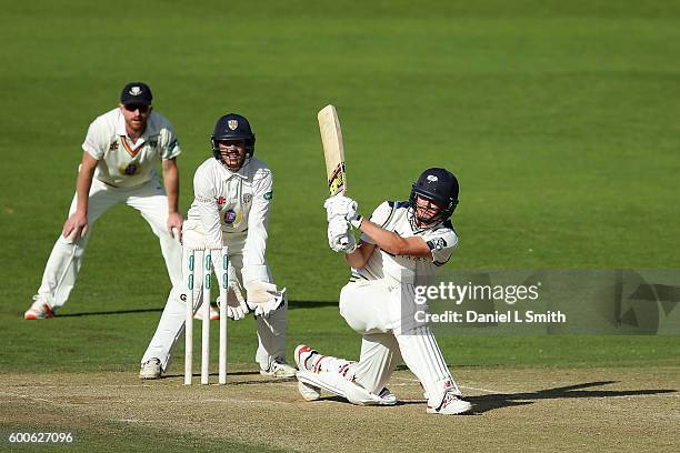 Gary Ballance of Yorkshire bats during Day Three of the Specsavers County Championship Division One match between Yorkshire and Durham at Headingley...