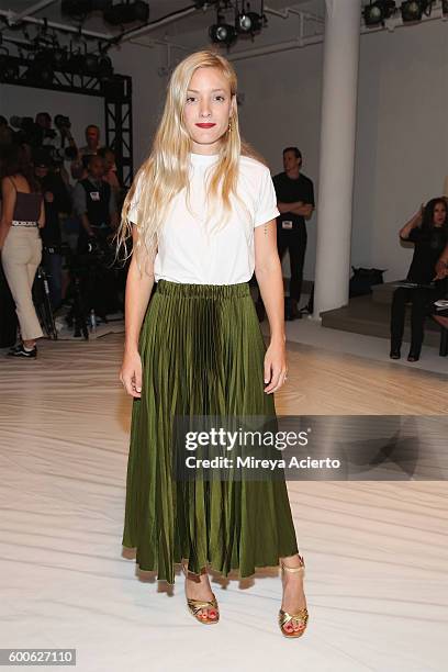 Creative consultant and stylist, Kate Foley attends Brock Collection fashion show during MADE Fashion Week September 2016 at Milk Studios on...