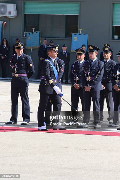 In photo Pilot Colonel Ivan Mignogna. A ceremony of transition between the Pilot Colonel Ivan Mignogna, the outgoing commander who leaves the base,...