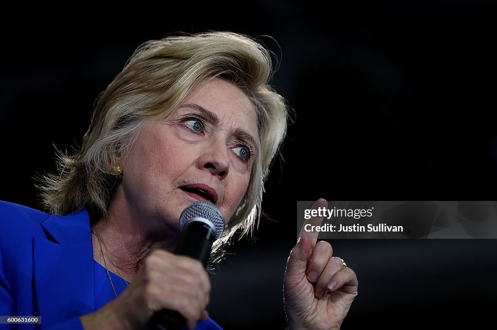 Democratic Presidential Candidate Hillary Clinton Campaigns In Charlotte, North Carolina