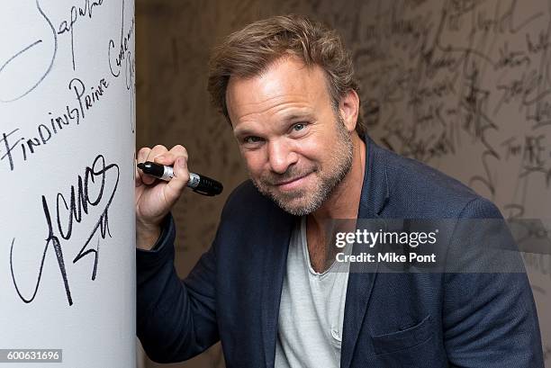 Actor Norbert Leo Butz attends the AOL Build Speaker Series to discuss "Girls, Girls, Girls - Live At 54 Below" at AOL HQ on September 8, 2016 in New...