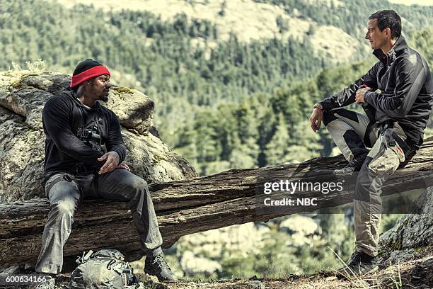 Marshawn Lynch" Episode 304 -- Pictured: Marshawn Lynch, Bear Grylls --