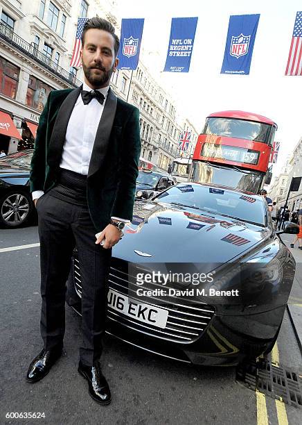 Matthew Zorpas attends the launch of the Aston Martin by Hackett collection at Hackett Regent Street, on September 8, 2016 in London, England.