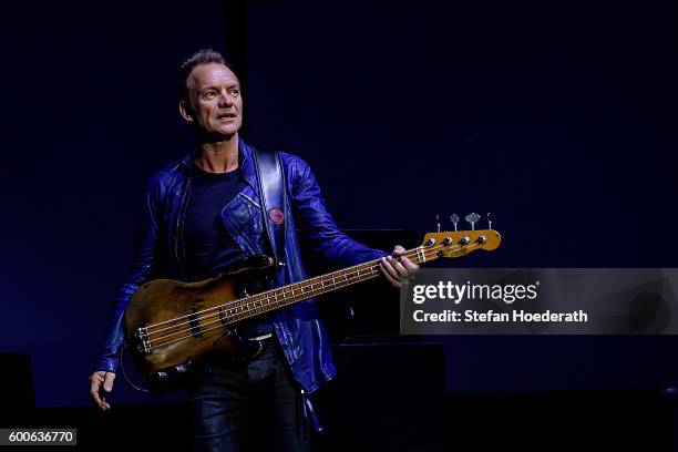 Musician Sting performs live on stage during Universal Inside 2016 organized by Universal Music Group at Mercedes-Benz Arena on September 8, 2016 in...