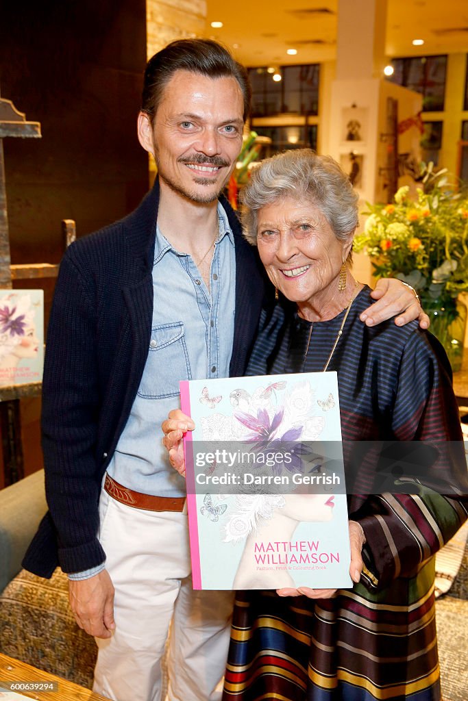 Laurence King Publishing Celebrate The Release Of "Matthew Williamson: Fashion, Print & Colouring" Books