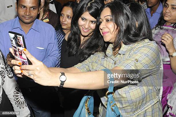 Ekta Kapoor Indian TV and film producer and daughter of actor Jeetendra during FICCI Ladies Organisation organized a special interactive session on...