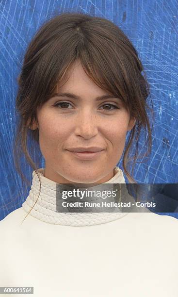 Gemma Arterton attends the photocall of the jury during the 73rd Venice Film Festival on August 31, 2016 in Venice, Italy.