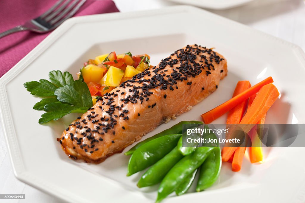 Salmon dinner