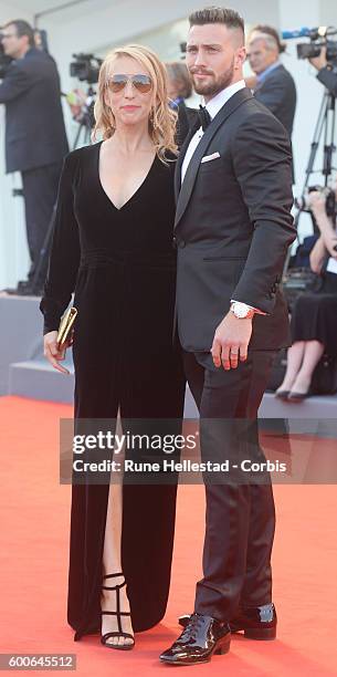 Aaron Taylor- Johnson and San Taylor- Wood attend the premiere of 'Nocturnal Animals' during the 73rd Venice Film Festival at on September 2, 2016 in...