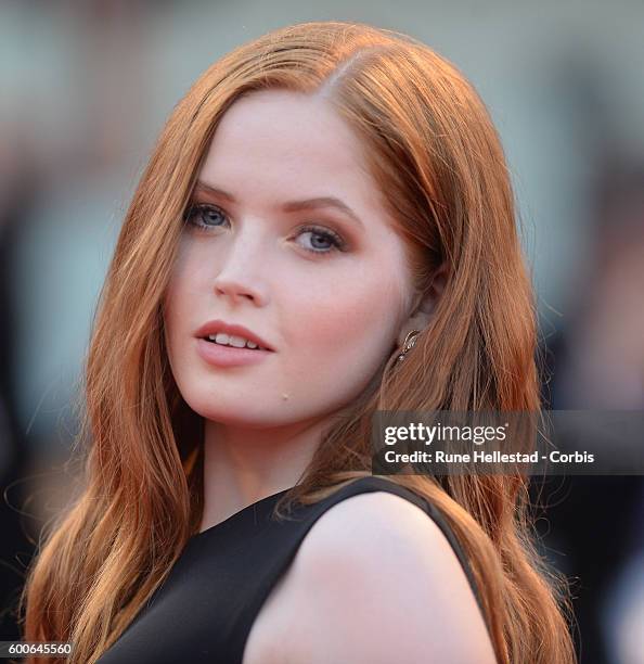 Ellie Bamber attends the premiere of 'Nocturnal Animals' during the 73rd Venice Film Festival at on September 2, 2016 in Venice, Italy.