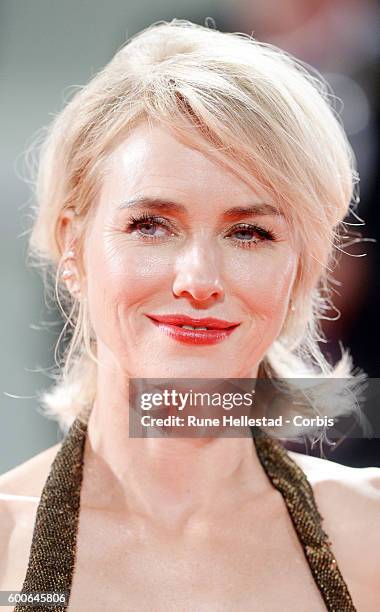 Naomie Watts attends the premiere of 'The Bleeder' during the 73rd Venice Film Festival at on September 2, 2016 in Venice, Italy.