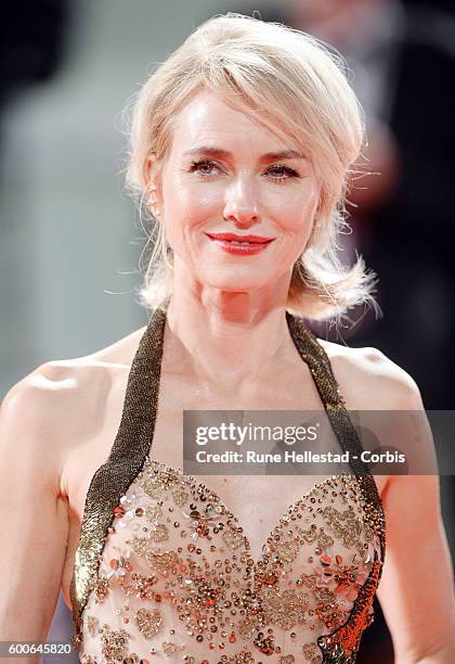 Naomie Watts attends the premiere of 'The Bleeder' during the 73rd Venice Film Festival at on September 2, 2016 in Venice, Italy.