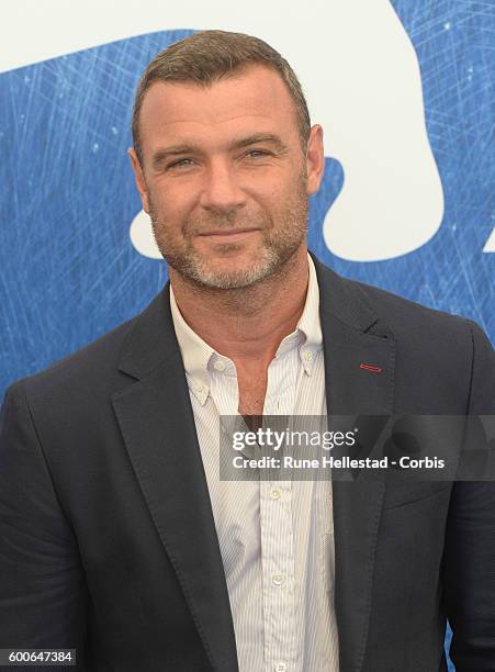 Liev Schreiber attends a photocall for 'The Bleeder' during the 73rd Venice Film Festival at on September 2, 2016 in Venice, Italy.