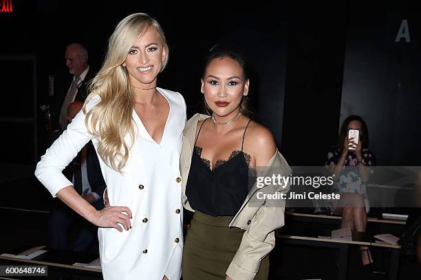 Wrestler Danielle Moinet and Dorothy Wang attending Michael Costello - Front Row - September 2016 - New York Fashion Week: The Shows at The Dock,...