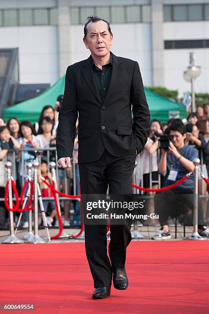 Actor Anthony Wong from Hong Kong attends the photocall for Seoul International Drama Awards 2016 at the KBS on September 8, 2016 in Seoul, South...