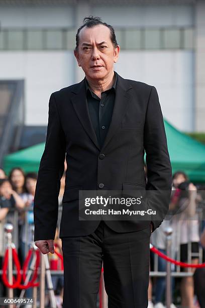 Actor Anthony Wong from Hong Kong attends the photocall for Seoul International Drama Awards 2016 at the KBS on September 8, 2016 in Seoul, South...