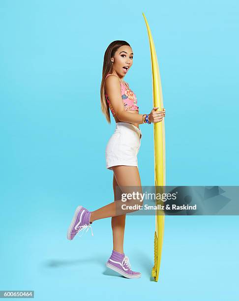 You Tube star Eva Gutowski is photographed for Wonderwall on April 11, 2016 in Los Angeles, California..