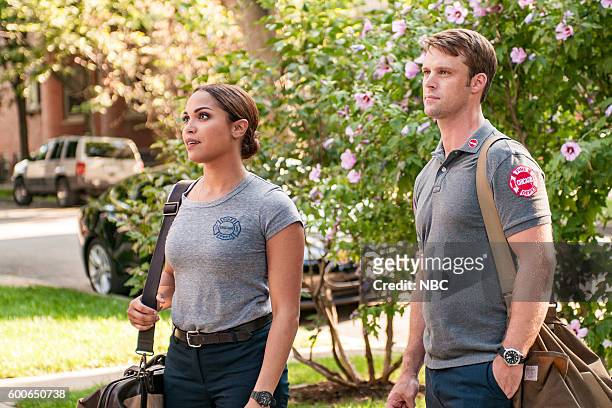 The Hose or The Animal" Episode 501 -- Pictured: Monica Raymund as Gabriela Dawson, Jesse Spencer as Matthew Casey --