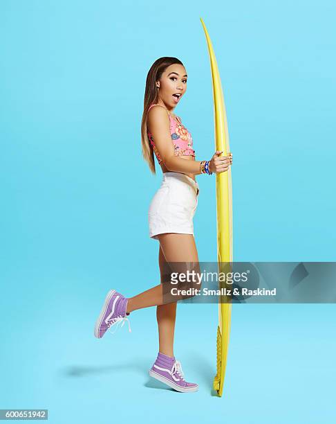 You Tube star Eva Gutowski is photographed for Wonderwall on April 11, 2016 in Los Angeles, California..