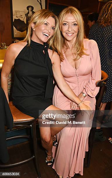 Tina Hobley and Sharon Maughan attend a private dinner to celebrate the Lady Garden x Topshop collection launch in support of the Gynaecological...