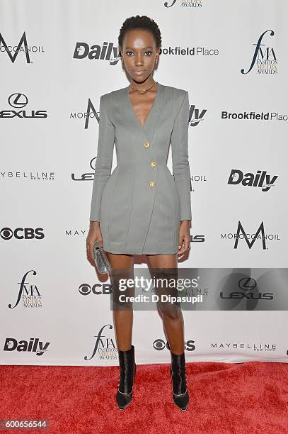 Model Herieth Paul attends the The Daily Front Row's 4th Annual Fashion Media Awards at Park Hyatt New York on September 8, 2016 in New York City.