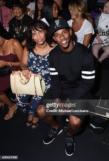 Player Victor Cruz and Blanca Cruz attend Rookie USA Presents Kids Rock! during New York Fashion Week: The Shows September 2016 at The Dock, Skylight...