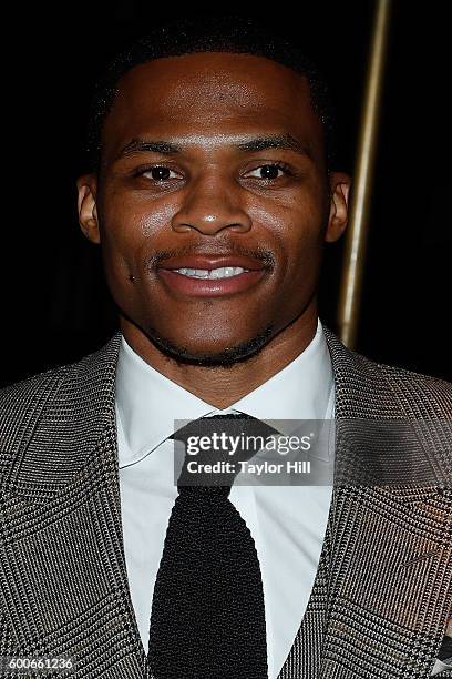 Russell Westbrook attends the Tom Ford Fall 2016 fashion show at The Four Seasons on September 7, 2016 in New York City.