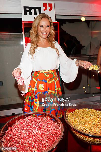 Katja Burkard attends the Bertelsmann Summer Party at Bertelsmann Repraesentanz on September 8, 2016 in Berlin, Germany.