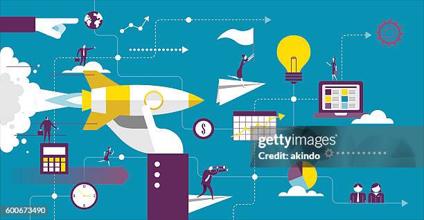 startup - new business stock illustrations