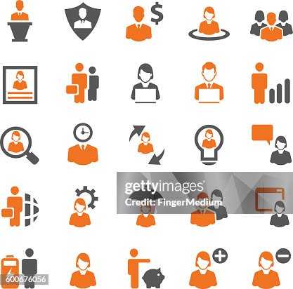 Human resources icon set Human resources icon set