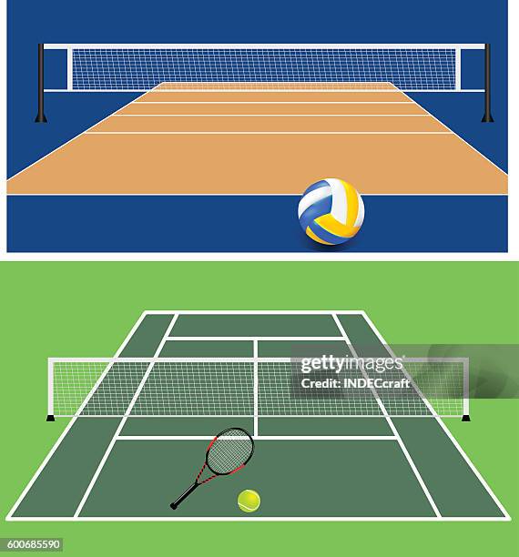 reihe von stadien - volleyball mannschaftssport stock-grafiken, -clipart, -cartoons und -symbole