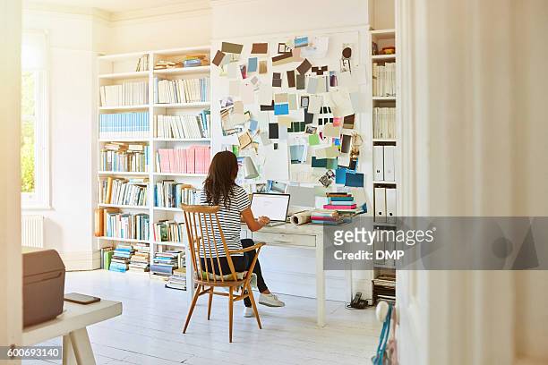 pregnant woman working at home - freelance work stock pictures, royalty-free photos & images