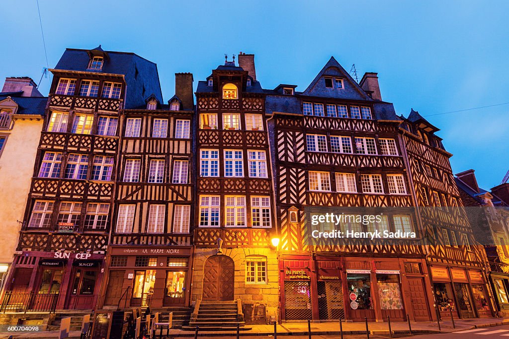 Rennes Old Town architecture