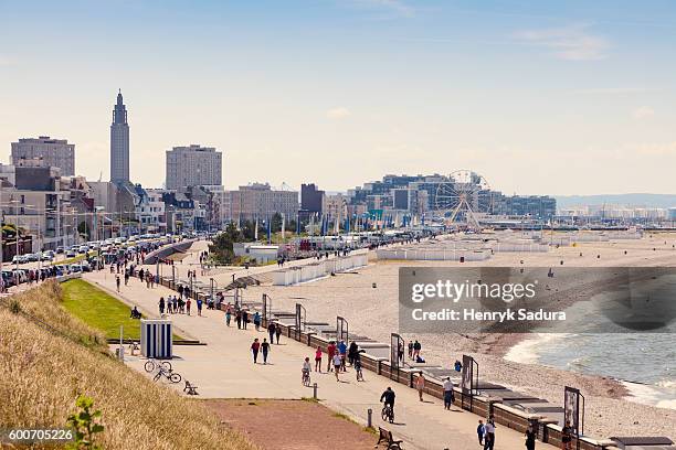 panorama of le havre - le havre stock pictures, royalty-free photos & images