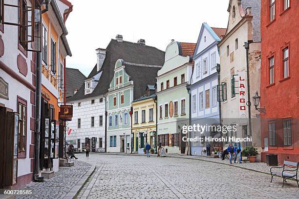 czech republic, cesky krumlov - cesky krumlov foto e immagini stock