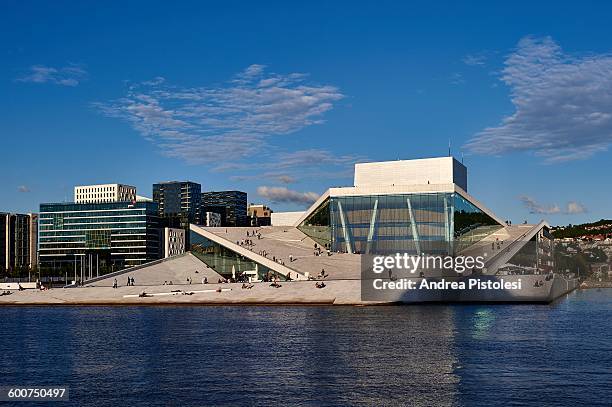 oslo opera house, norway - oslo foto e immagini stock