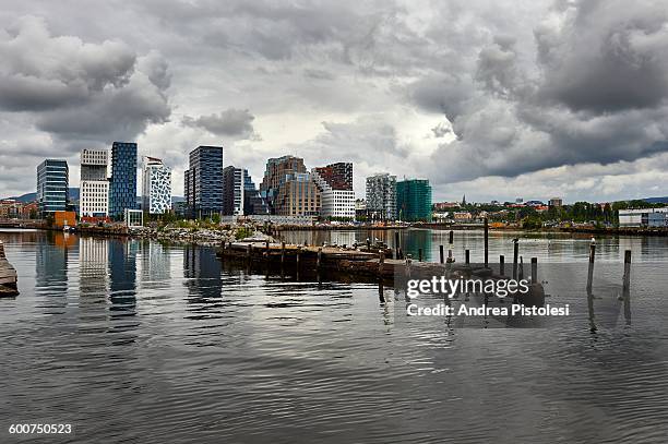 barcode project district, oslo, norway - oslo skyline fotografías e imágenes de stock