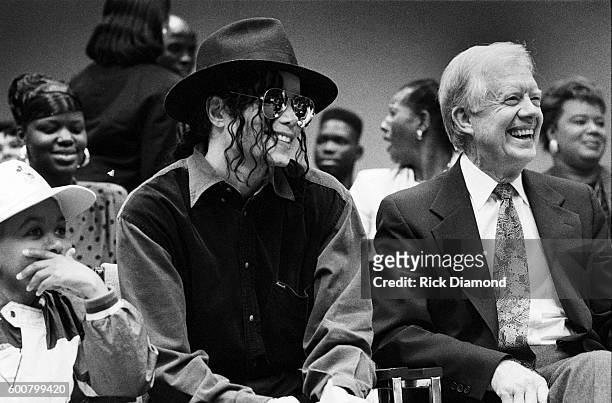 Former President Jimmy Carter, co-chairman of the Heal Our Children/Heal The World initiative with Michael Jackson, invites Michael Jackson to visit...