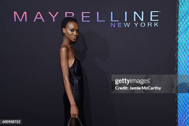 Model Herieth Paul attends the Maybelline New York NYFW Kick-Off Party on September 8, 2016 in New York City.