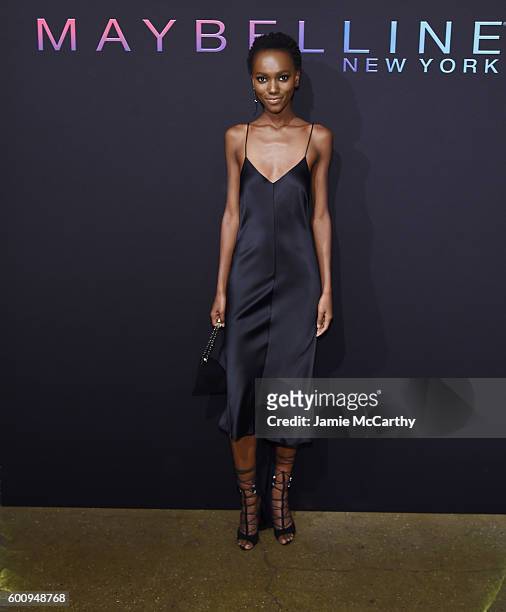 Model Herieth Paul attends the Maybelline New York NYFW Kick-Off Party on September 8, 2016 in New York City.