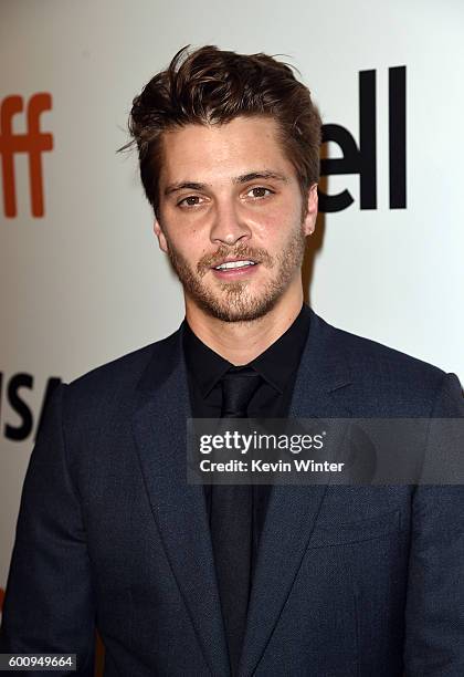 Actor Luke Grimes attends "The Magnificent Seven" premiere during the 2016 Toronto International Film Festival at Roy Thomson Hall on September 8,...