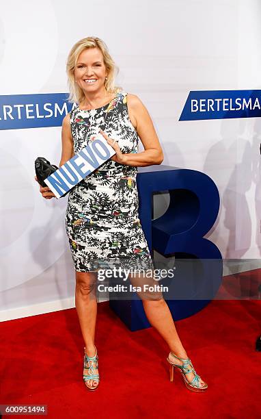 German moderator Carola Ferstl attends the Bertelsmann Summer Party at Bertelsmann Repraesentanz on September 8, 2016 in Berlin, Germany.