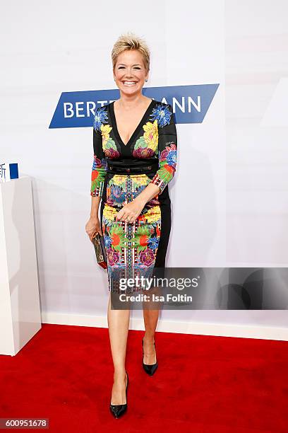 German moderator Inka Bause attends the Bertelsmann Summer Party at Bertelsmann Repraesentanz on September 8, 2016 in Berlin, Germany.