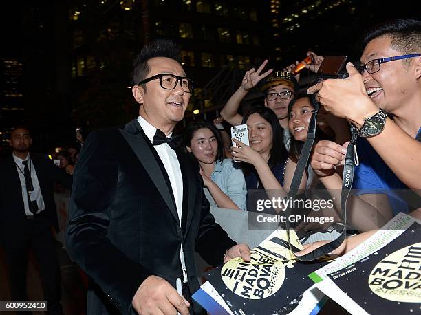 Actor Guo Tao attends the "I Am Not Madame Bovary" premiere during the 2016 Toronto International Film Festival at Princess of Wales Theatre on...