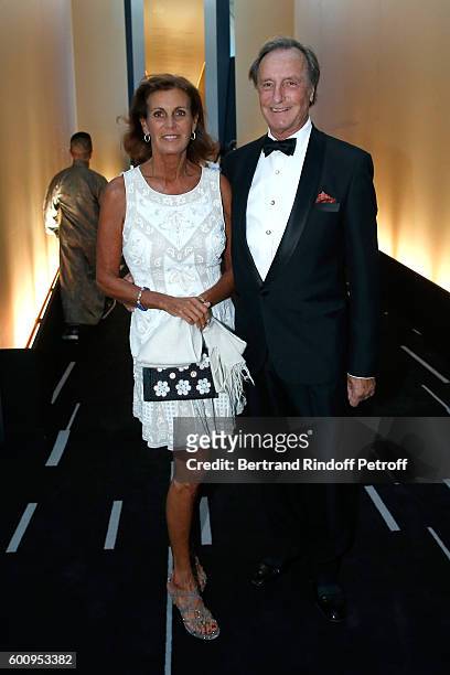 Count and Countess Francois de la Beraudiere attend the 28th Biennale des Antiquaires : Pre-Opening at Grand Palais on September 8, 2016 in Paris,...