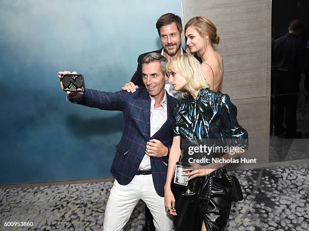 Mark Tevis, Bill Wakcerman, Roos de Kok and Veronika Vilim attends The Daily Front Row's 4th Annual Fashion Media Awards at Park Hyatt New York on...