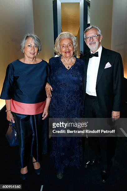 Nicole Chevalier, Bernadette Chirac and Dominique Chevalier attend the 28th Biennale des Antiquaires : Pre-Opening at Grand Palais on September 8,...