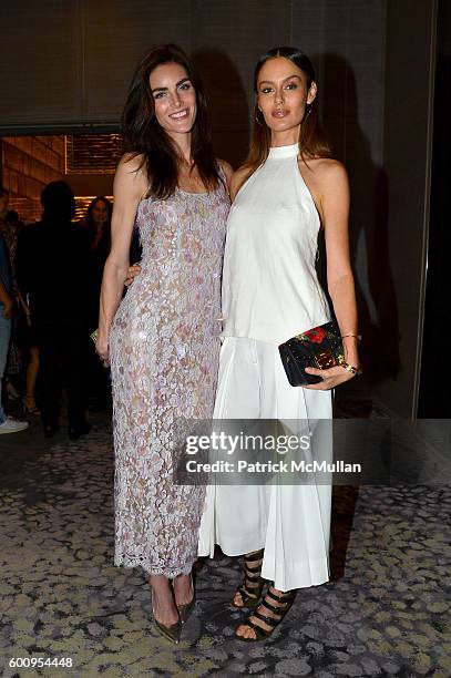 Hilary Rhoda and Nicole Trunfio attend The Daily Front Row's 4th Annual Fashion Media Awards at Park Hyatt New York on September 8, 2016 in New York...
