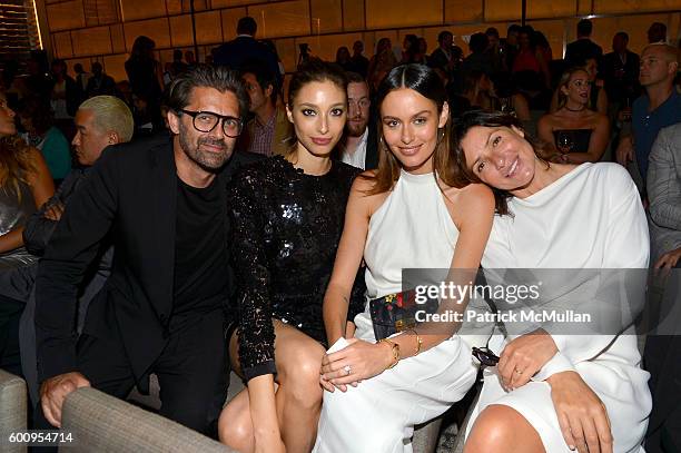 Chris Colls, Alexandra Agoston, Nicole Trunfio and Ann Nielson attends the The Daily Front Row's 4th Annual Fashion Media Awards at Park Hyatt New...